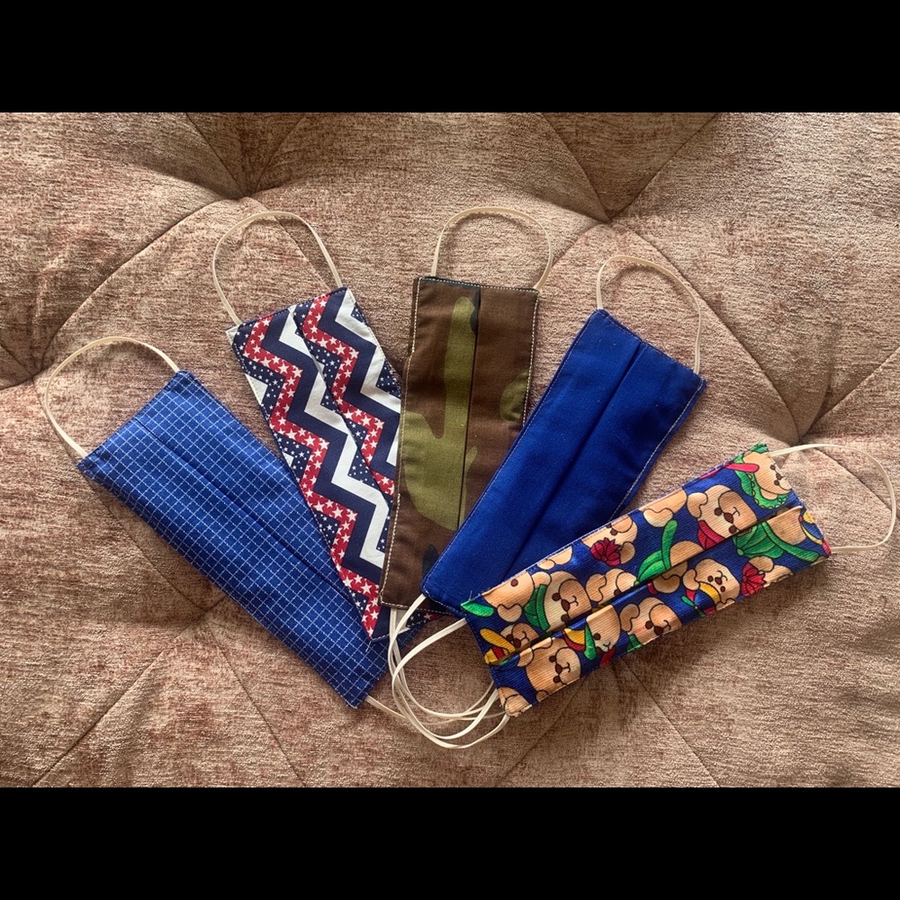 Wahshable cotton face masks